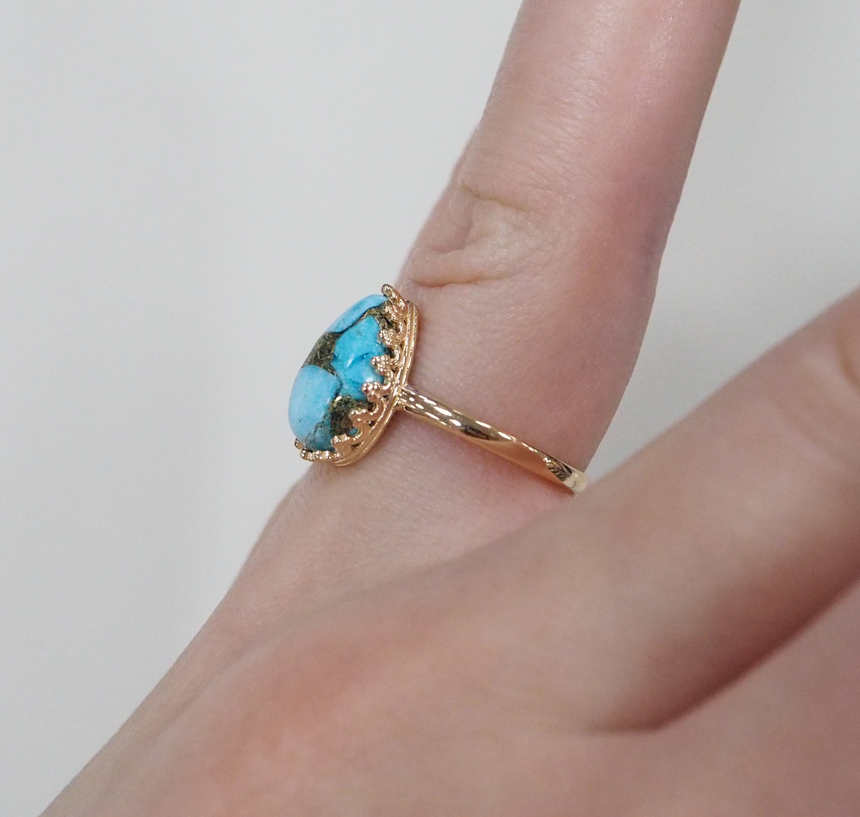 Серебряное кольцо с бирюзой